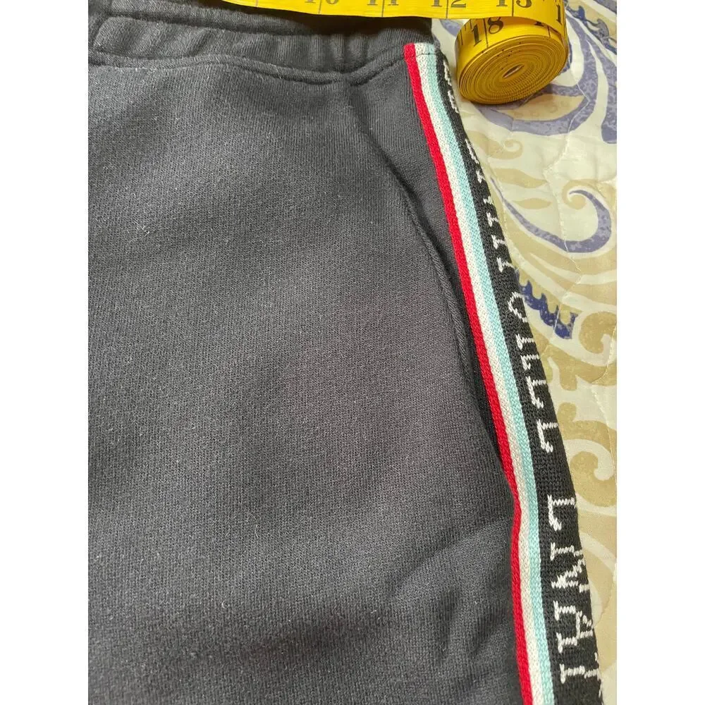 Etre Cecile Black Side Stripe Sweat Track Shorts Youth Size XS NWT